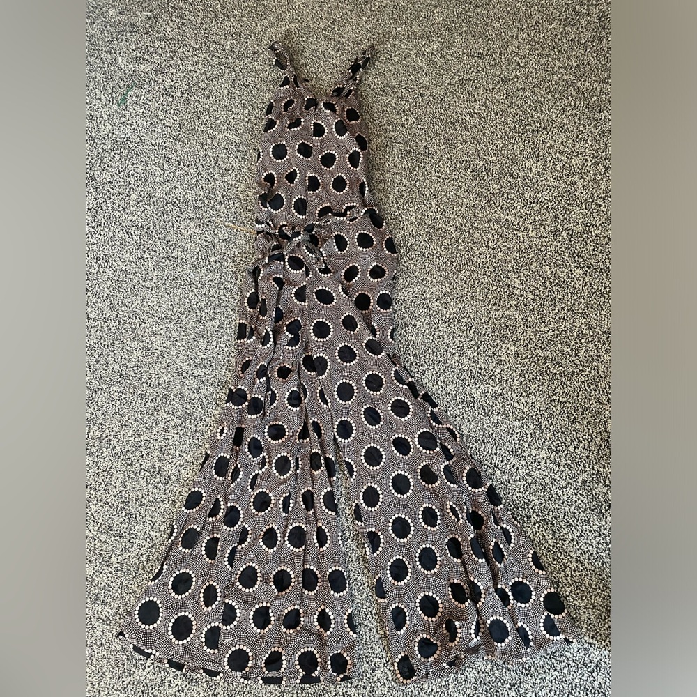 Totem Brown and Black Retro Polka Dot Romper Jumpsuit Size 2 J